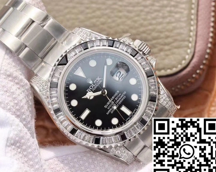 Customized Date Submariner Edition Black Diamond GS Rolex 116610LN Dial Factory 0421
